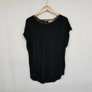 Zara WB Collection Black Cap Sleeve Shirt